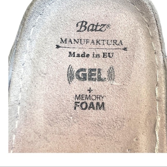 BATZ NLK Handmade Euro 41 White Leather  Comfort Slip On Clogs Mules - Picture 13 of 15